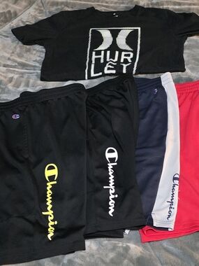 Champion Kids Shorts Lot - Black, Navy, Pink